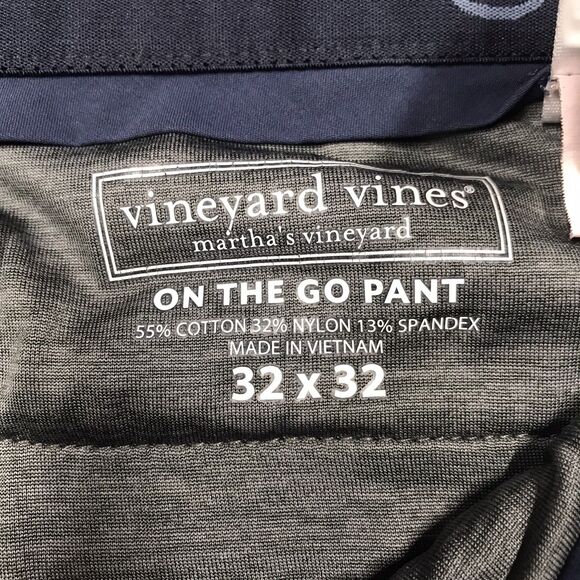 VINEYARD VINES Pant Men 32x32 Navy Blue On The Go OTG Golf Chino Stretch - Picture 12 of 16